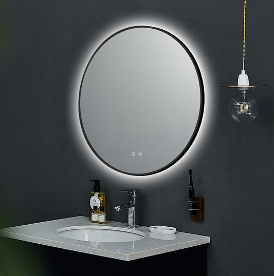 ARES Black LED Mirror