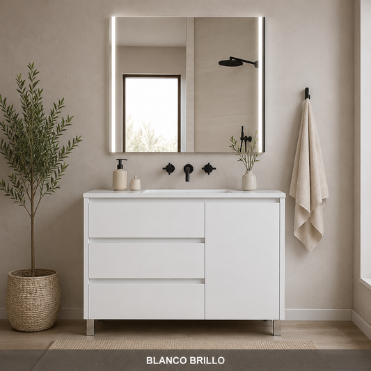 VOLUM Vanity + MEGAN LED Mirror Set