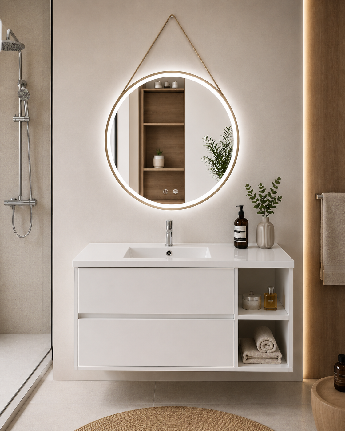 ZEUS Bathroom Vanity with Washbasin