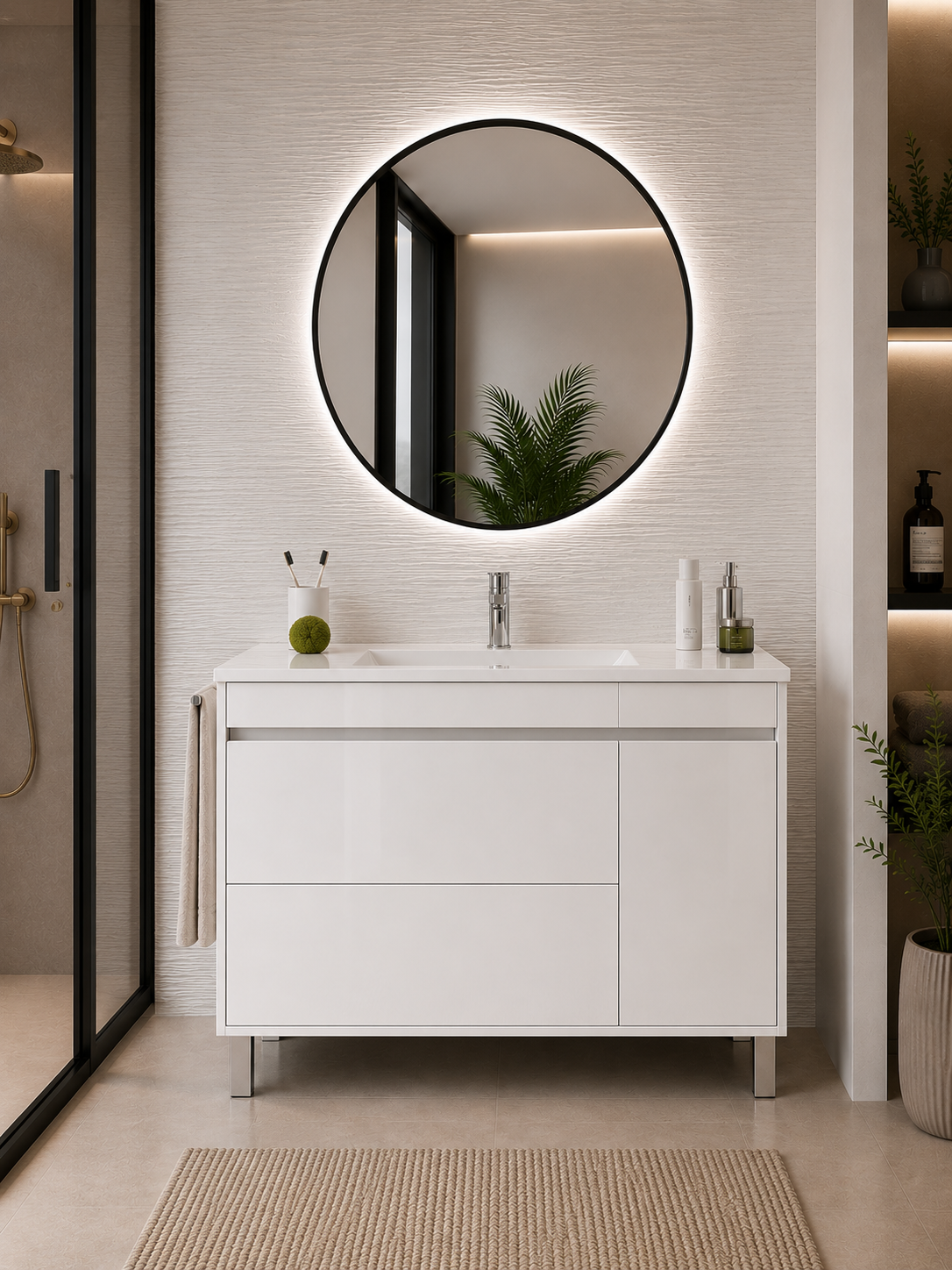 CAPRERA bathroom vanity in White