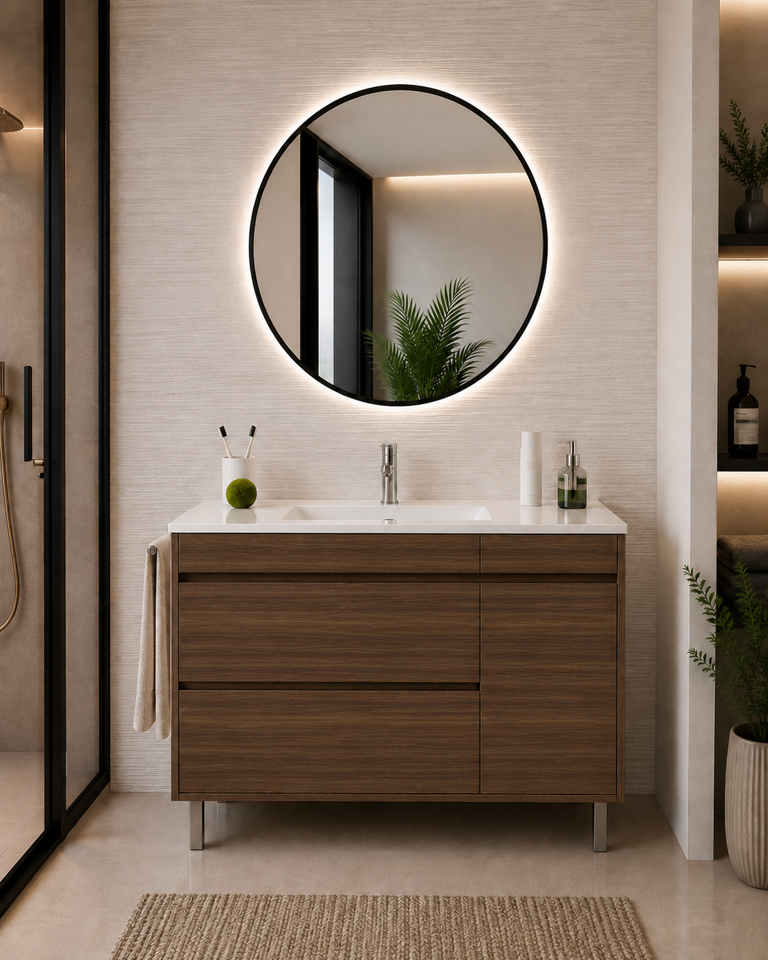 CAPRERA bathroom vanity in Tea Ash
