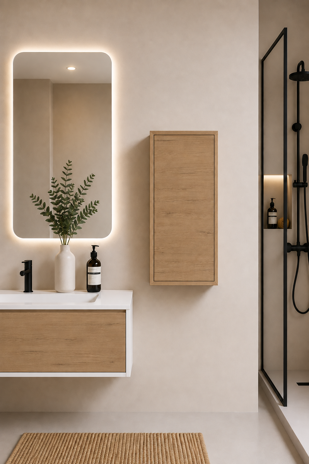 FLORENCIA 70 cm Single-Door Bathroom Cabinet