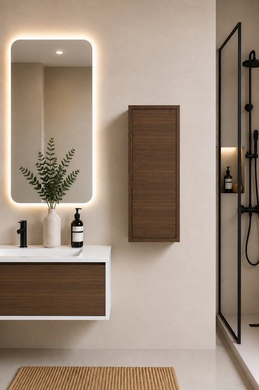 FLORENCIA 70 cm bathroom cabinet, Tea Ash finish
