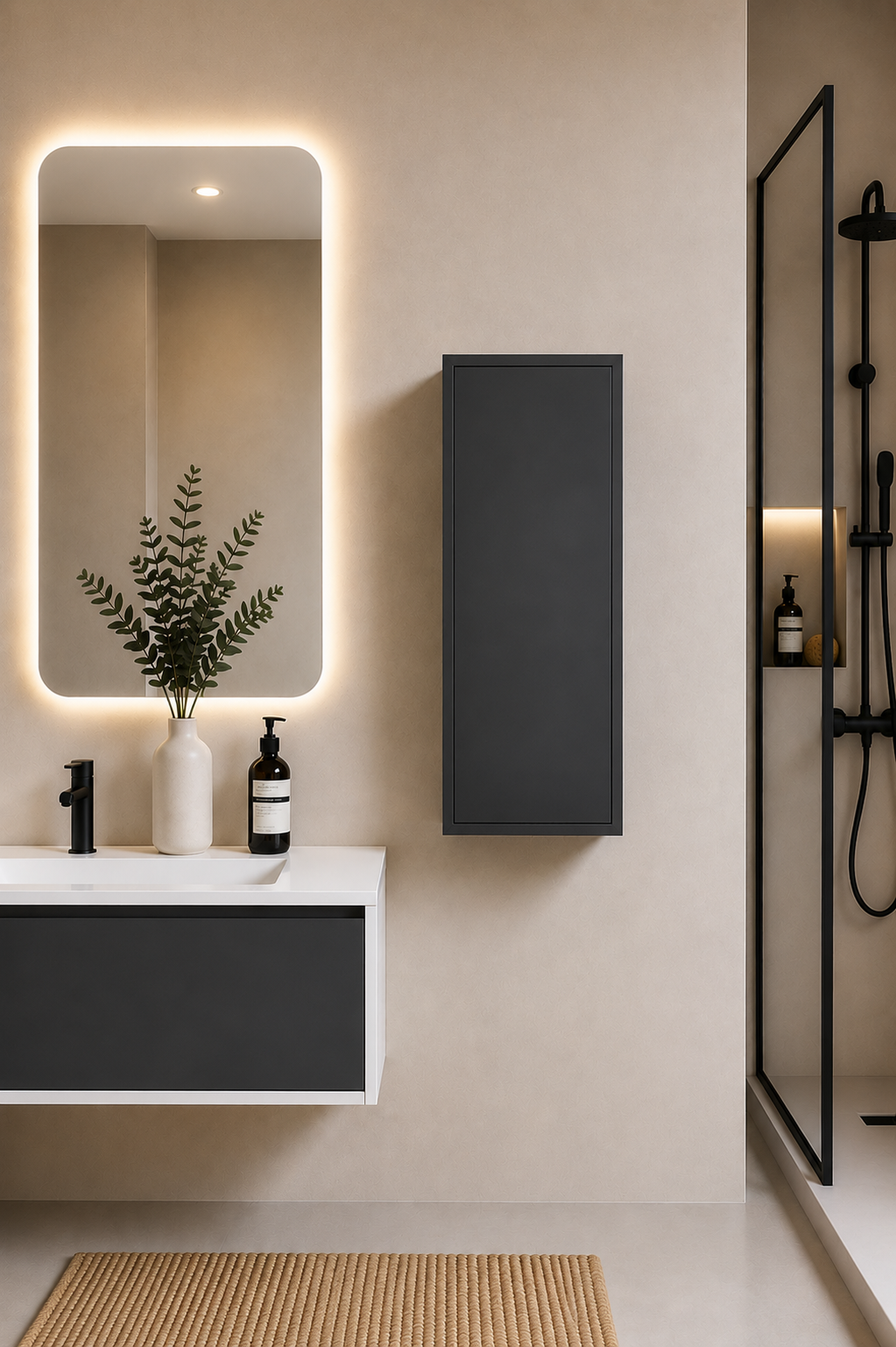 FLORENCIA 70 cm Single-Door Bathroom Cabinet