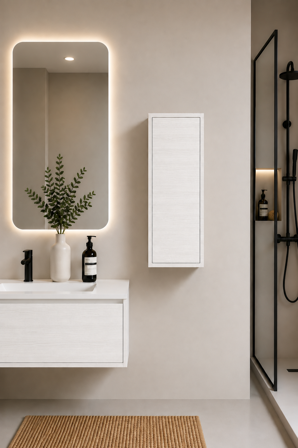 FLORENCIA 70 cm Single-Door Bathroom Cabinet
