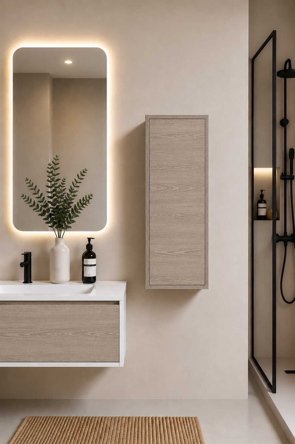 FLORENCIA 70 cm Single-Door Bathroom Cabinet