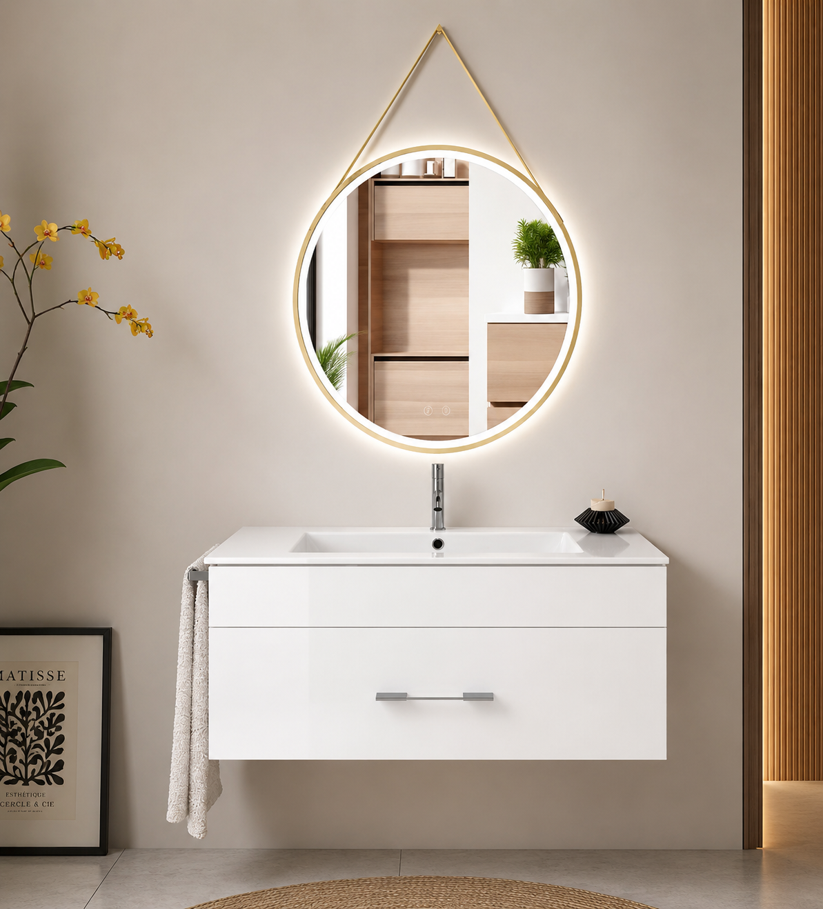FLORENCIA Bathroom Vanity with Washbasin