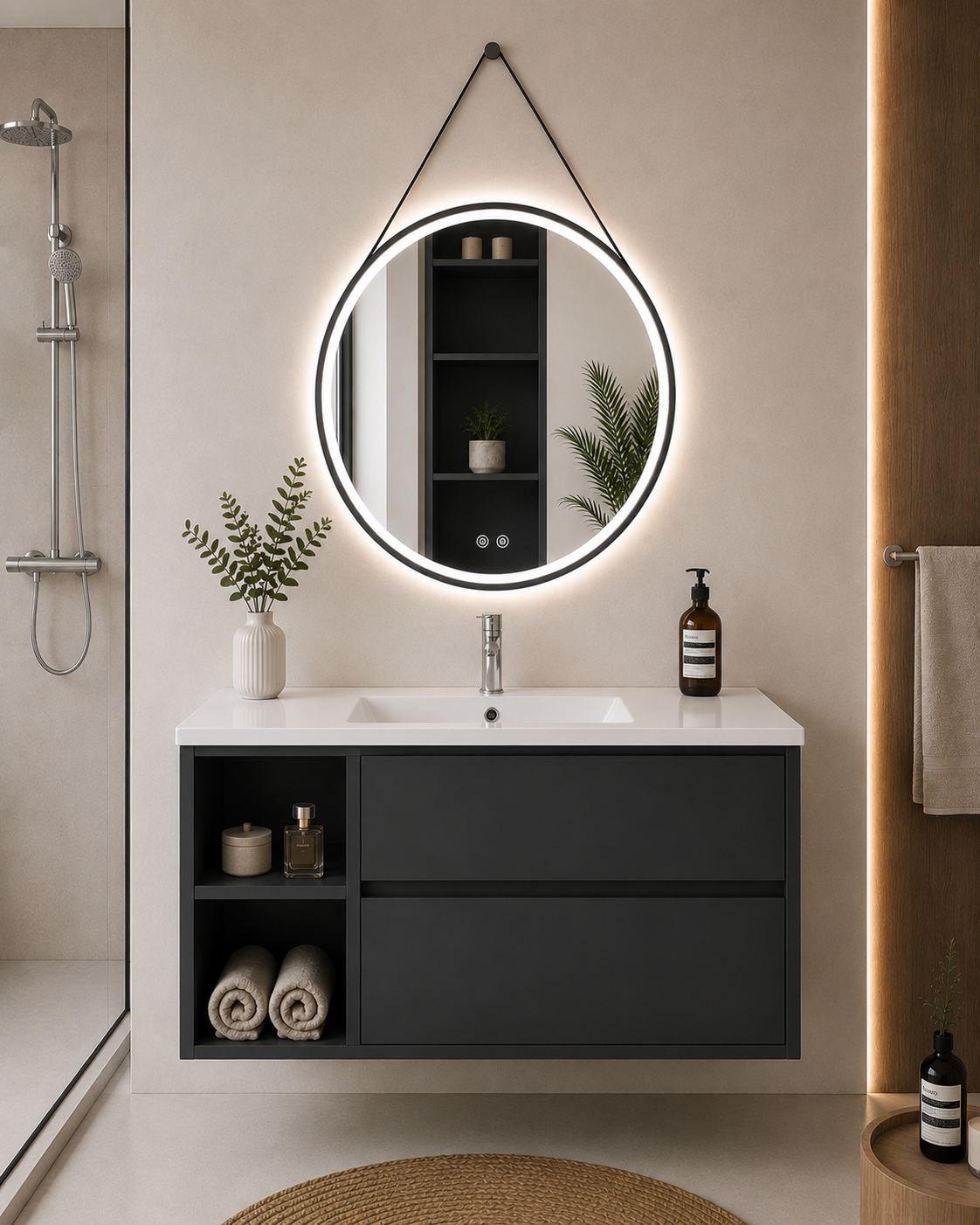 ZEUS Bathroom Vanity with Washbasin