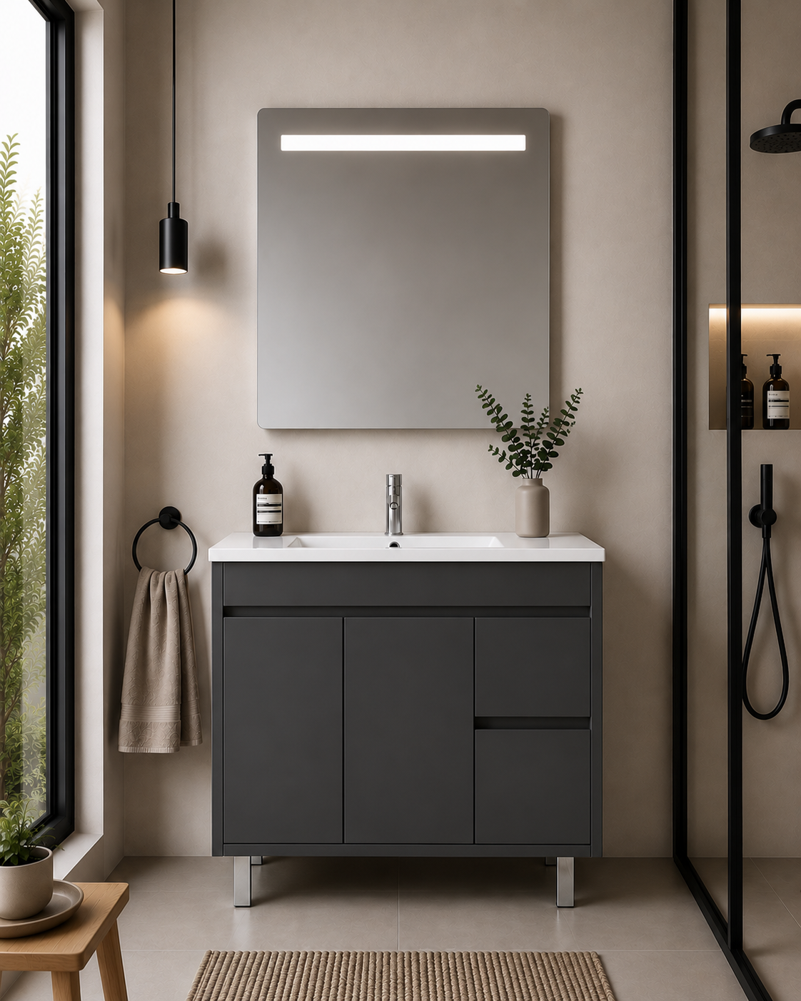 ISQUIA Bathroom Vanity with Washbasin