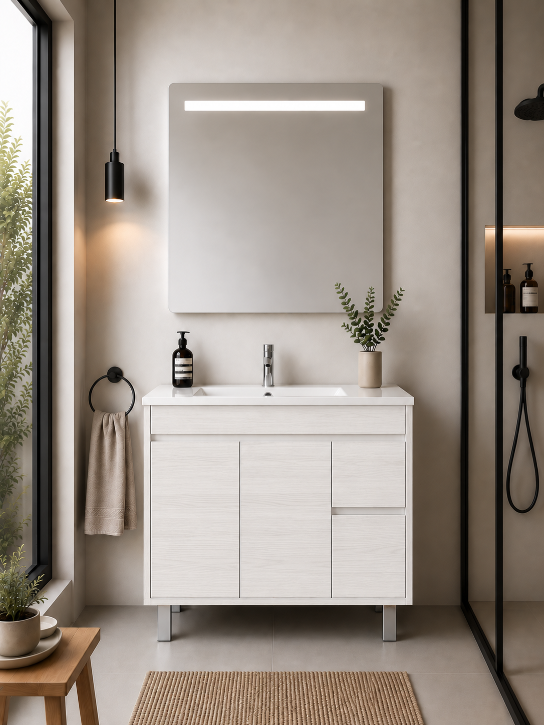 ISQUIA Bathroom Vanity with Washbasin