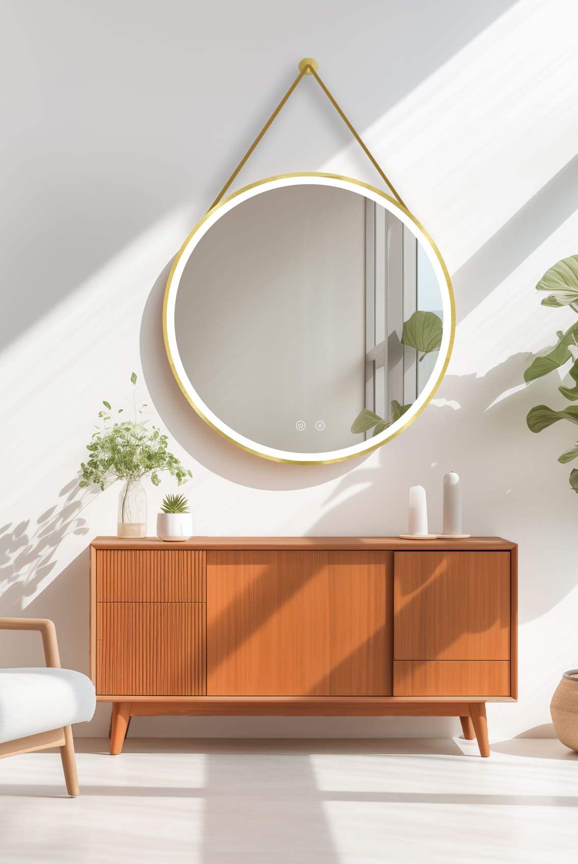 OLYMPUS Gold LED Mirror