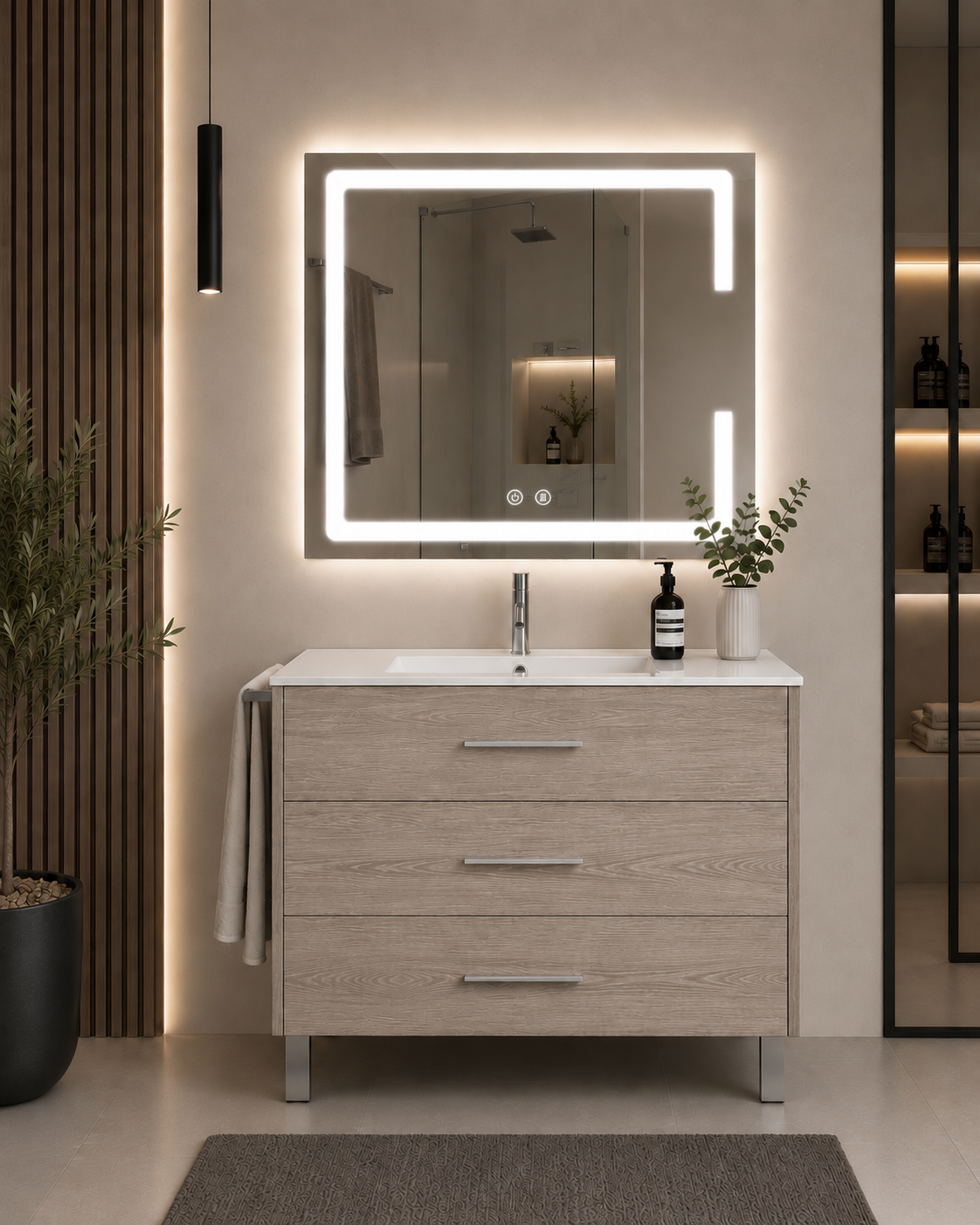 RIBERA Bathroom Vanity with Washbasin