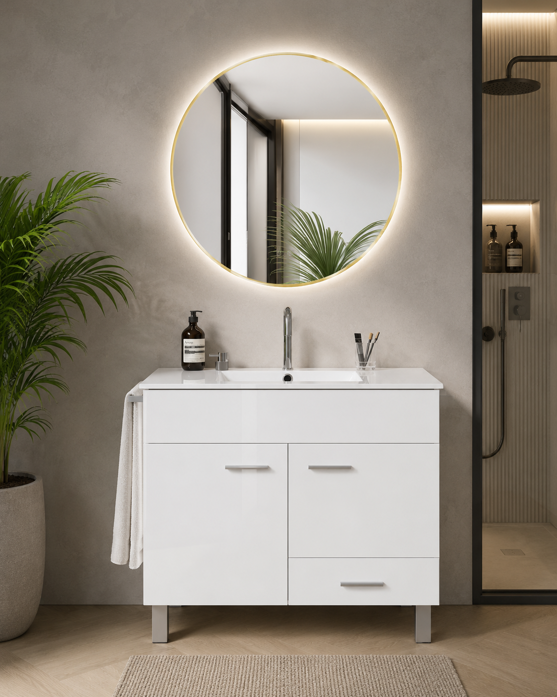 SAMOS Bathroom Vanity Unit with Washbasin