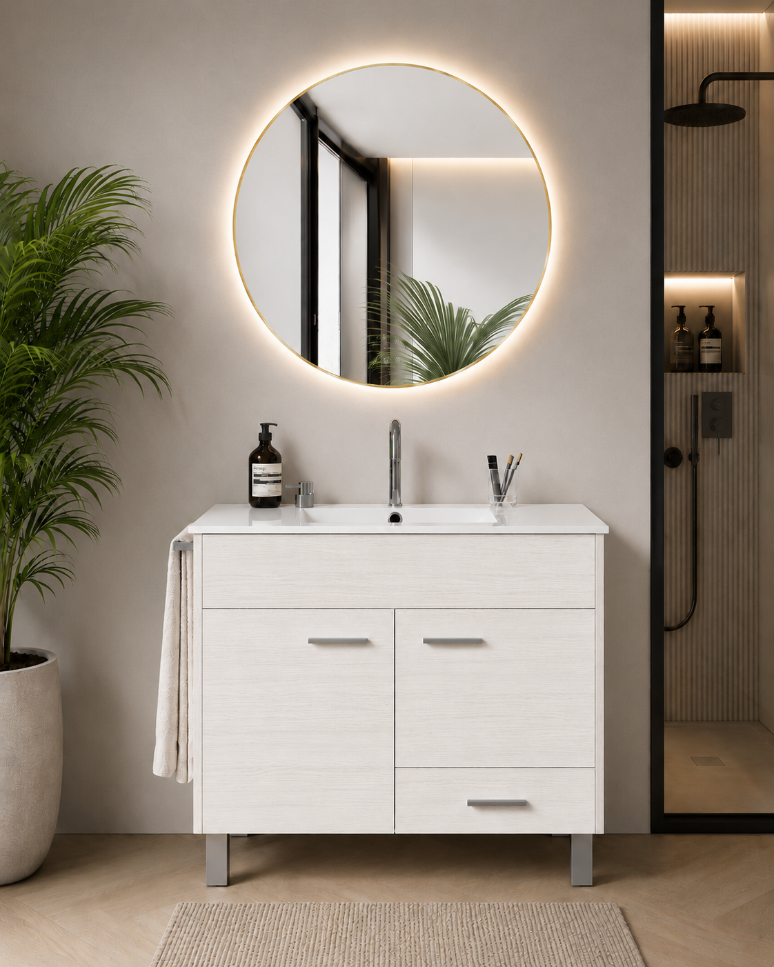 SAMOS Bathroom Vanity Unit with Washbasin