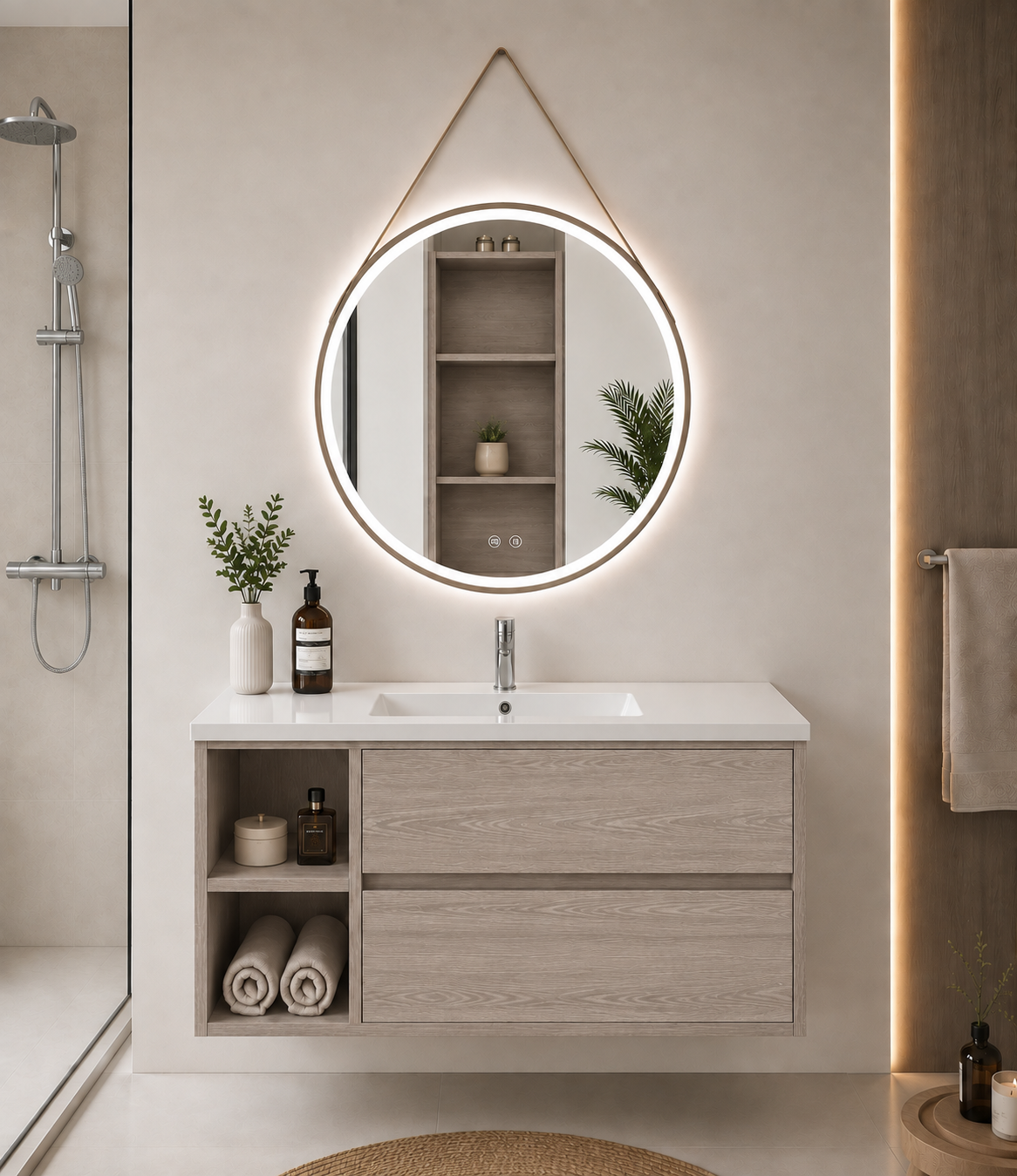 ZEUS Bathroom Vanity with Washbasin