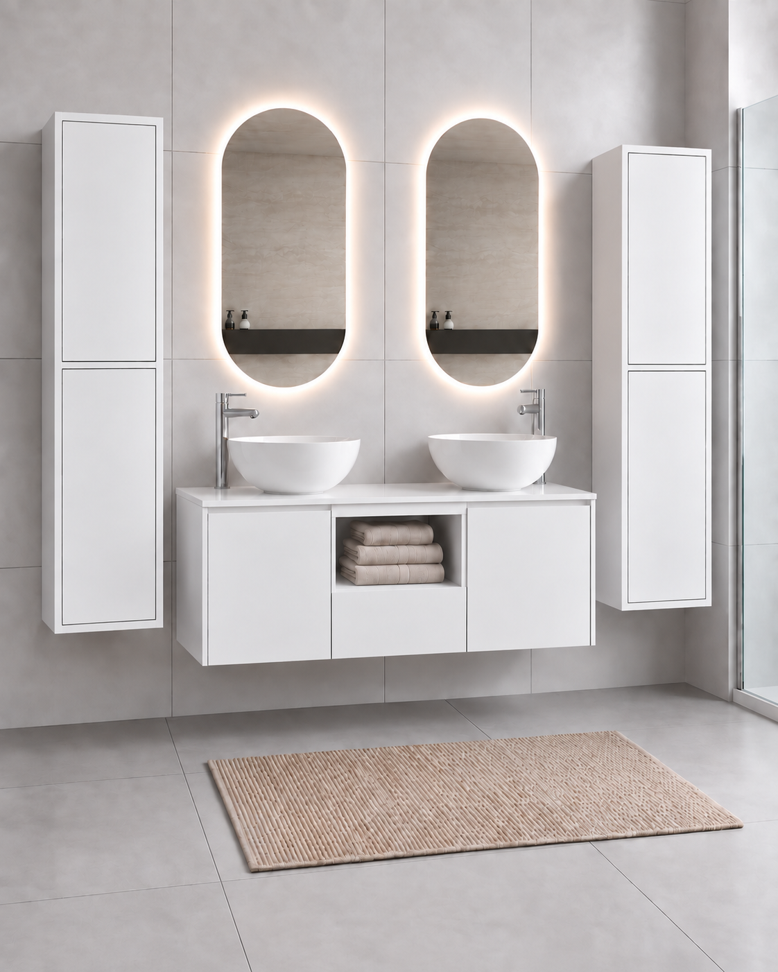 AMALFI 120 DOUBLE Gloss White