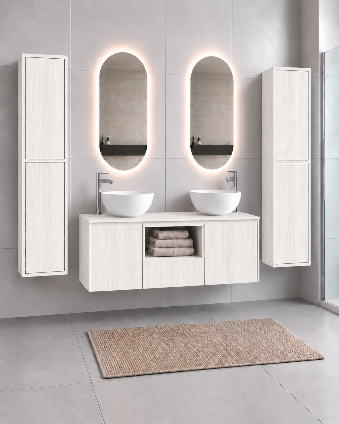 AMALFI 120 DOUBLE Nordic White